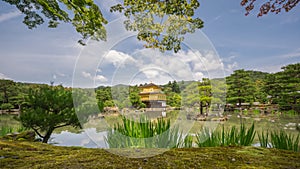 Time Lapse of Golden Pavilion Kinkakuji in Kyoto - Japan