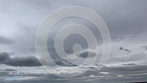 Time Lapse gray  Sky thunderstorms Clouds