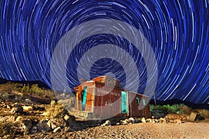 Time Lapse Image of the Night Stars
