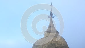 TIME LAPSE-Kyaikhtiyo pagoda, Golden Rock, Myanmar