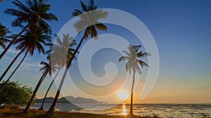 Time lapse Laem Had Beach Koh Yao Yai,Phang Nga Thailand.