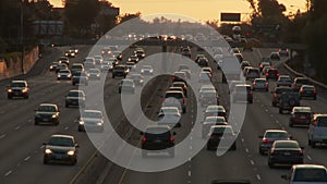 Time Lapse of Los Angeles Freeway Traffic - Clip 13