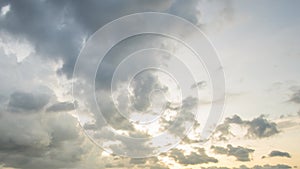 Time Lapse Movement of Stratocumulus In the evening