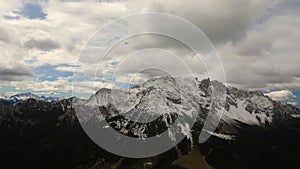 Time lapse - Moving coulds over the Latemar mountain range