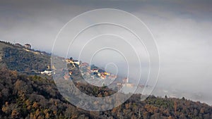 TIME-LAPSE: Moving Fog over the Village of Nerezi