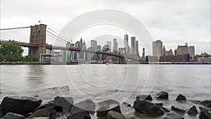 Time lapse of New York at summer evening.