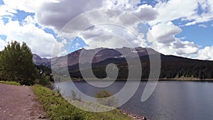 Time Lapse Of Paddle Boarders On Colorado Rocky Mountain Lake