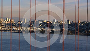 Time Lapse of San Fran between Golden Gate Bridge Sunset