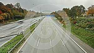 Time lapse sequence of Autobahn/Highway