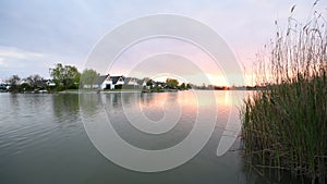 Time-lapse of sunset at Neusiedlersee lake