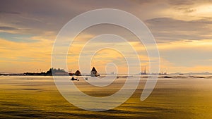 Time lapse of sunset sky at Loy island, Sriracha, Thailand