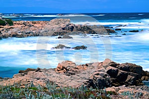 Time Lapse Surf Breaking Asilomar State Marine Reserve California