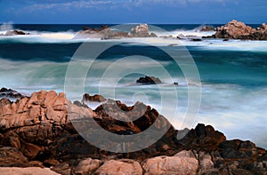 Time Lapse Surf Breaking Asilomar State Marine Reserve California