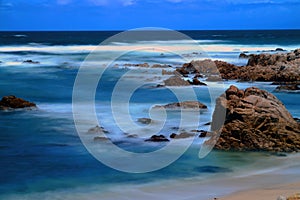 Time Lapse Surf Breaking Asilomar State Marine Reserve California