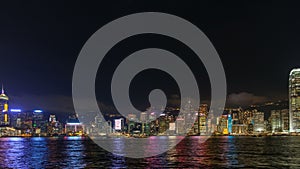 Time lapse of Symphony of Lights show in Central Hong Kong 1080p