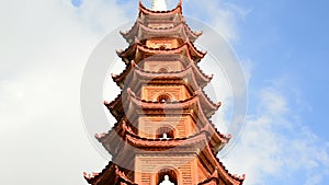 Time Lapse of the Tran Quoc Pagoda Temple in Hanoi Vietnam