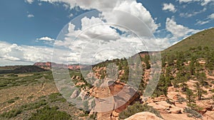 Time lapse video of clouds over Hop Valley trail on Kolob Mt. Utah, USA