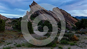 Time Lapse Video of Vasquez Rocks at Sunset