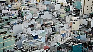 Time Lapse View of Apartments from Above Daytime - Ho Chi Minh City Vietnam