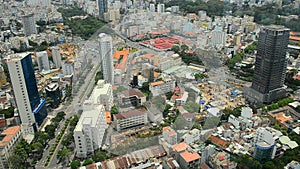 Time Lapse View of Traffic in Ho Chi Minh City Vietnam from Above