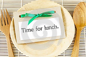 Time for lunch card