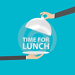 Time for lunch, vector