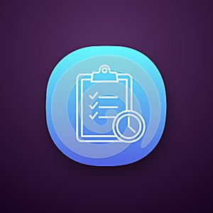 Time management app icon