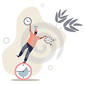 Time management for best efficiency and productivity, manage project and control timeline or schedule, speed or fast work concept.