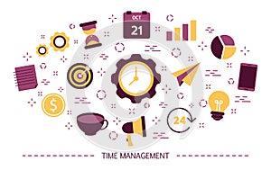 Time management concept. Idea of schedule and organization