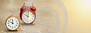 Time management concept - web banner idea