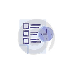 Time management flat icon