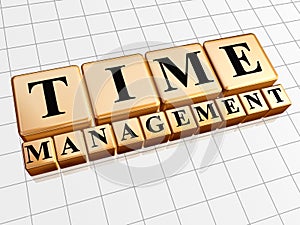 Time management in golden cubes