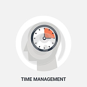 Time management icon concept