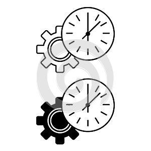 Time Management Icons.