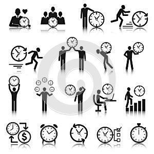 Time Management Icons Set