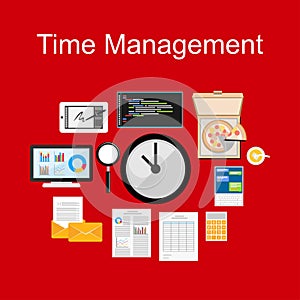 Time management illustration.