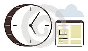 Time management and online productivity with cloud-based data visualization tools