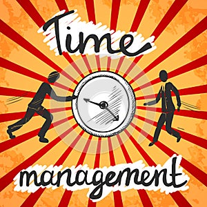 Time management poster sketch