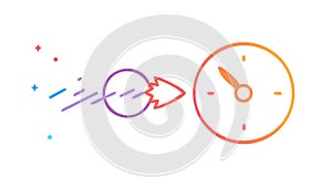 Time Management Process Flow Vector Diagram, vector design Generative AI