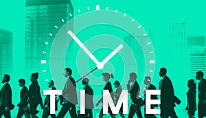 Time management punctual duration schedule concept