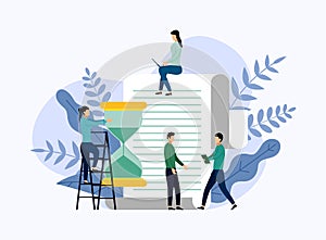 Time management, schedule concept or planner