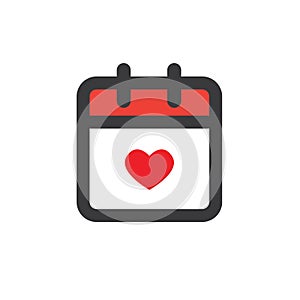 Time management and Schedule icon for upcoming event