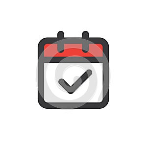 Time management and Schedule icon for upcoming event