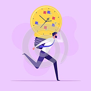 Time management Vector illustration concept