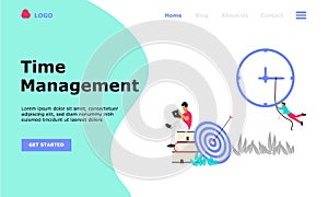 Time Management Vector Illustration Concept, Suitable for web landing page, ui,  mobile app, editorial design, flyer, banner, and