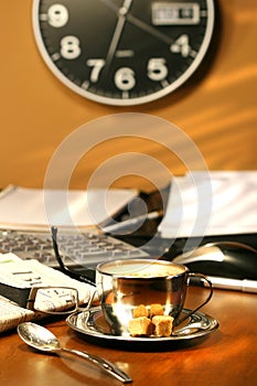 Time for a mocha cappuccino coffee