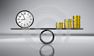 Time Money Balance Business Concept