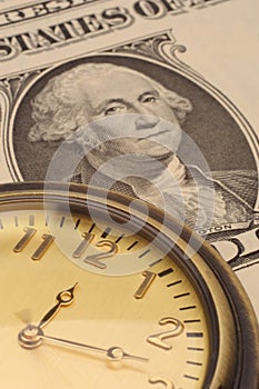 Time is money business and finance concept