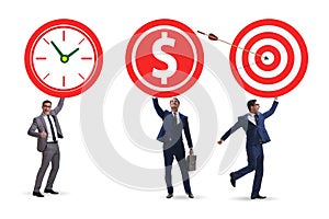 Time is money concept with aims