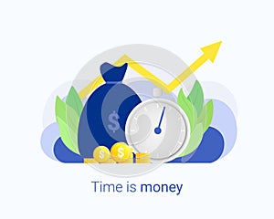 Time is money concept.